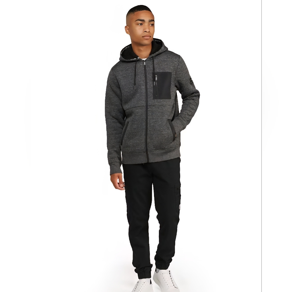 Marc Ecko Men’s Sherpa Lined Zip-Up Hoodie